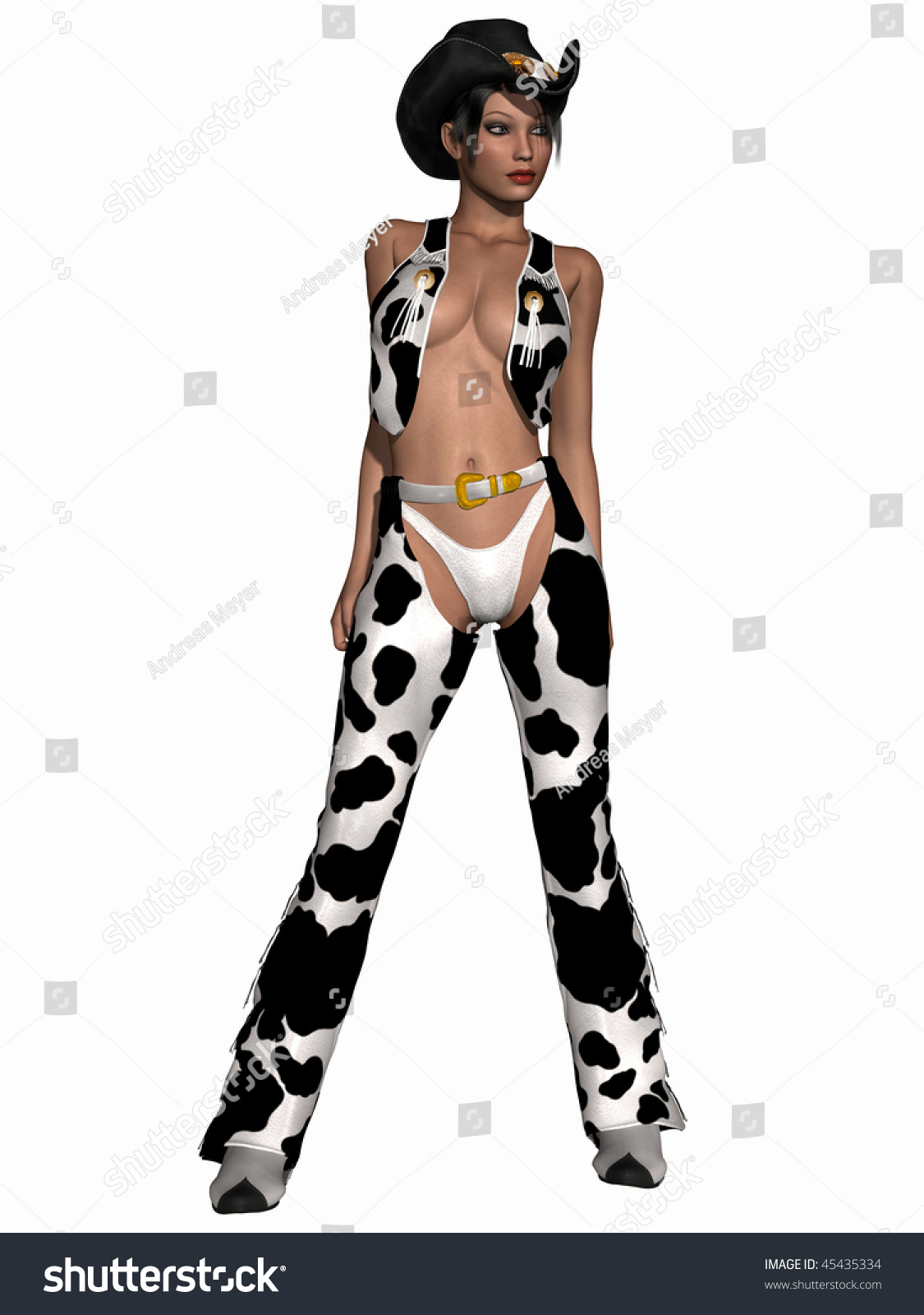 Sexy Cowgirl Stock Illustration Shutterstock