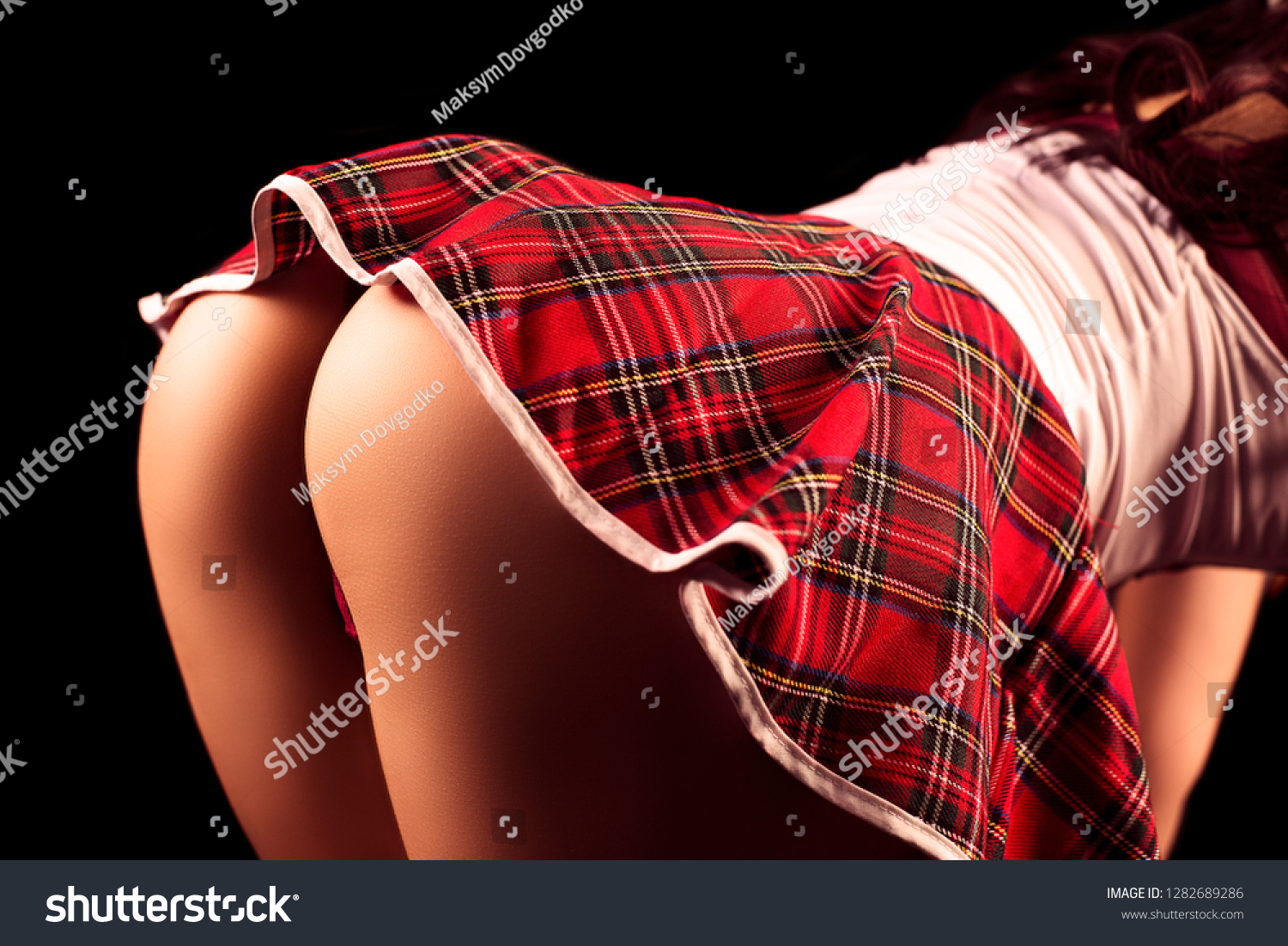 sexy plaid mini skirt