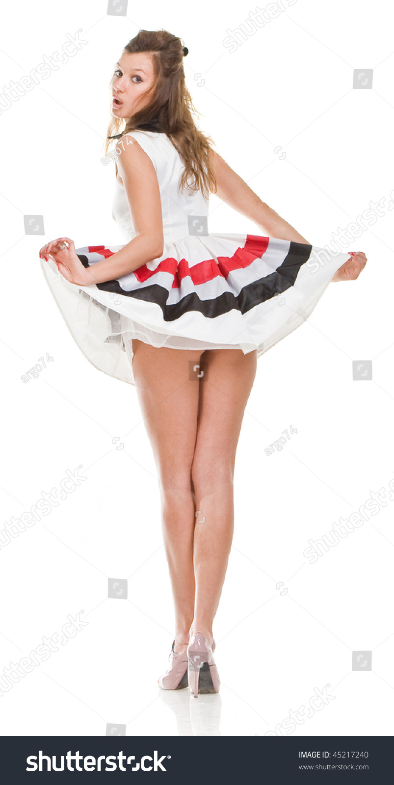 short dress in girl