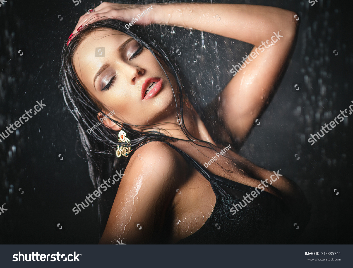sexy girl under shower sex scene