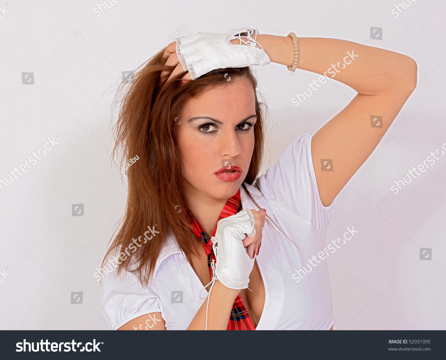 Sexy Hot Schoolgirl Foto De Stock 52931095 Shutterstock