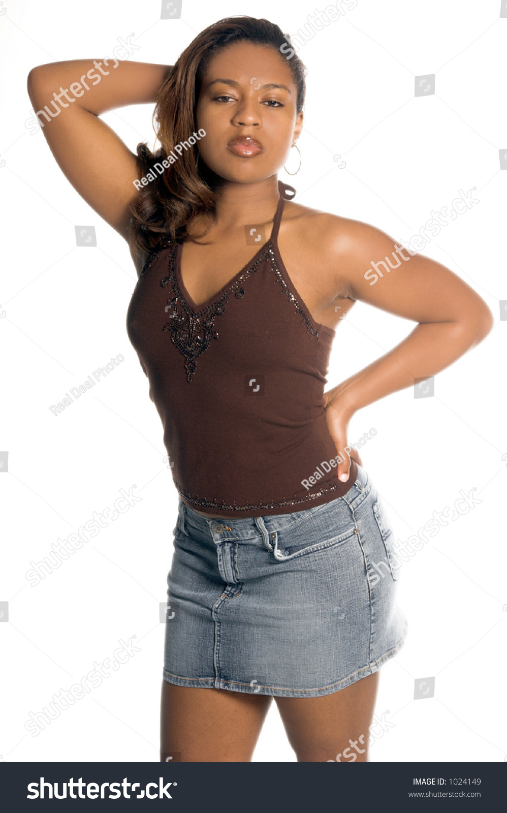 Sexy Inner City African American Woman Stock Photo 1024149 | Shutterstock