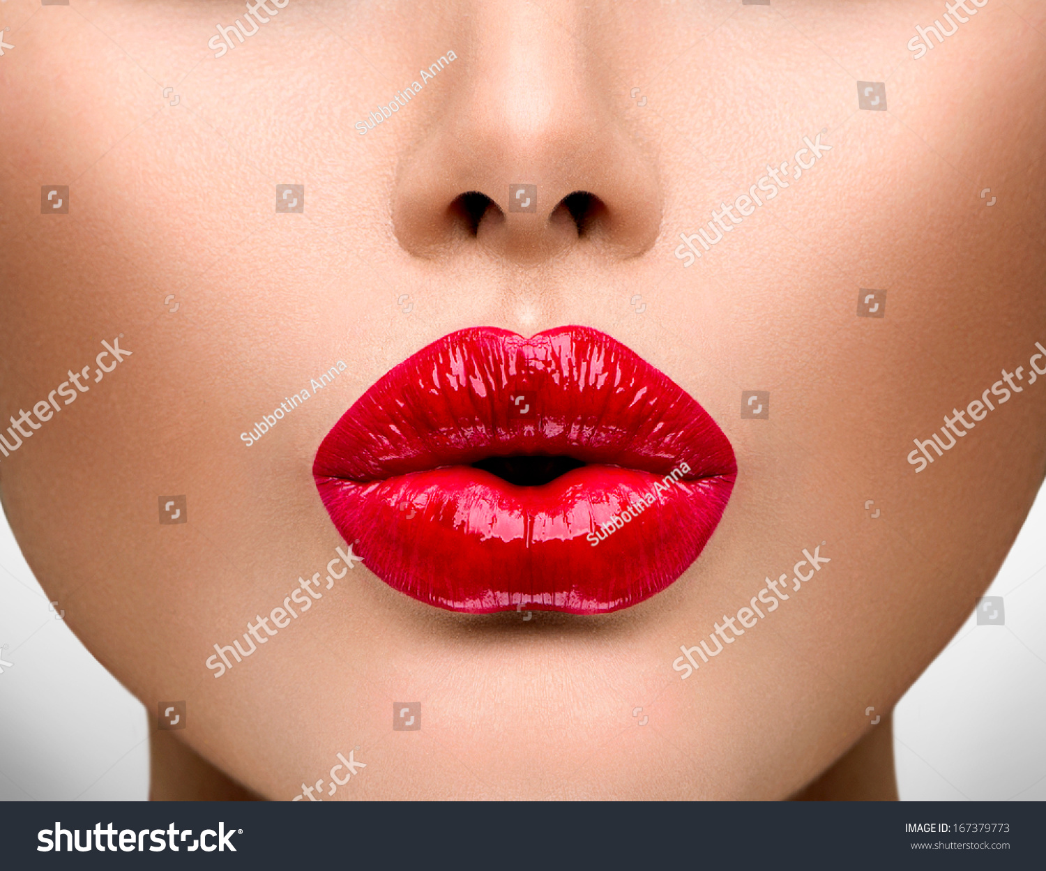 Sexy Lips Beauty Red Lip Makeup Stock Photo 167379773 - Shutterstock