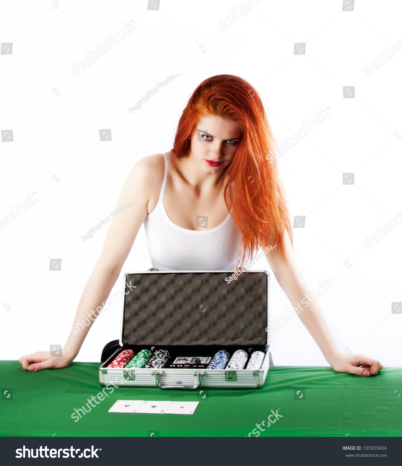 Nude Girl On Poker