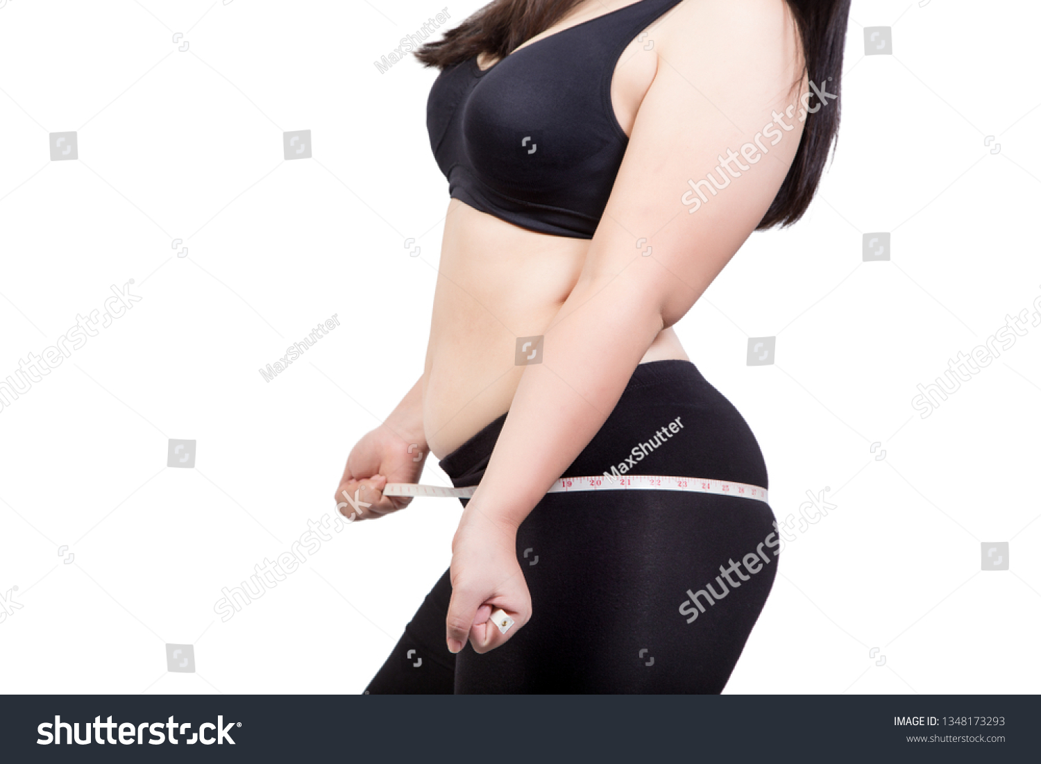 Fat Woman Stab Belly Obese Cellulite