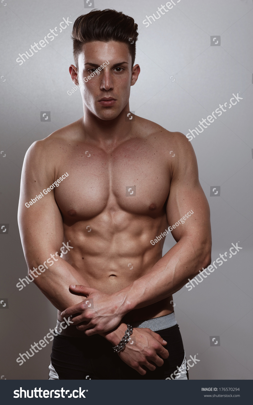 Sexy Portrait Very Muscular Shirtless Male Nh C S N Shutterstock