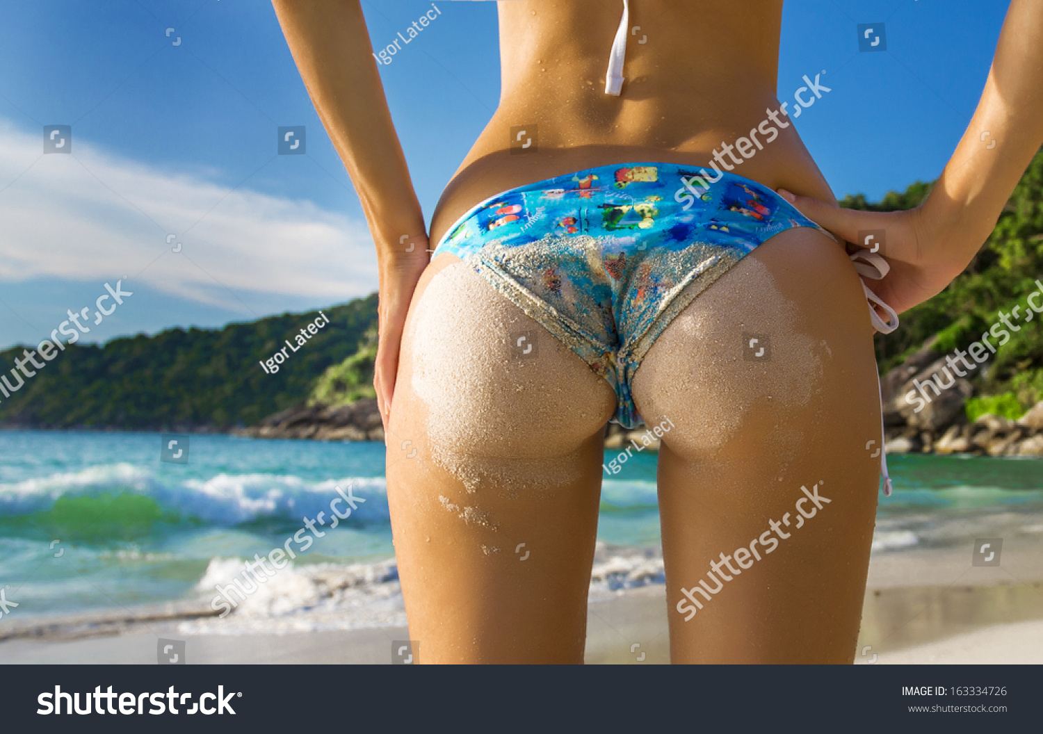 Sexy Sandy Woman Buttocks On Beach 스톡 사진 Shutterstock