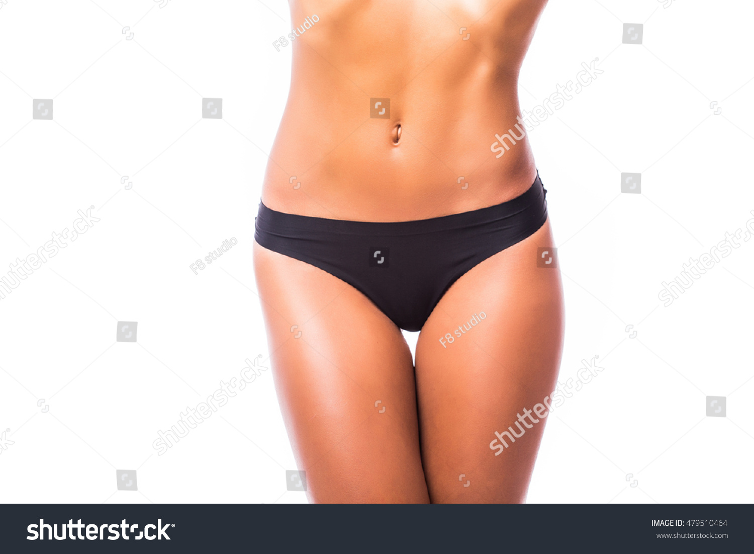 Sexy Tan Woman Bikini Closeup Isolated Foto Stock 479510464 Shutterstock