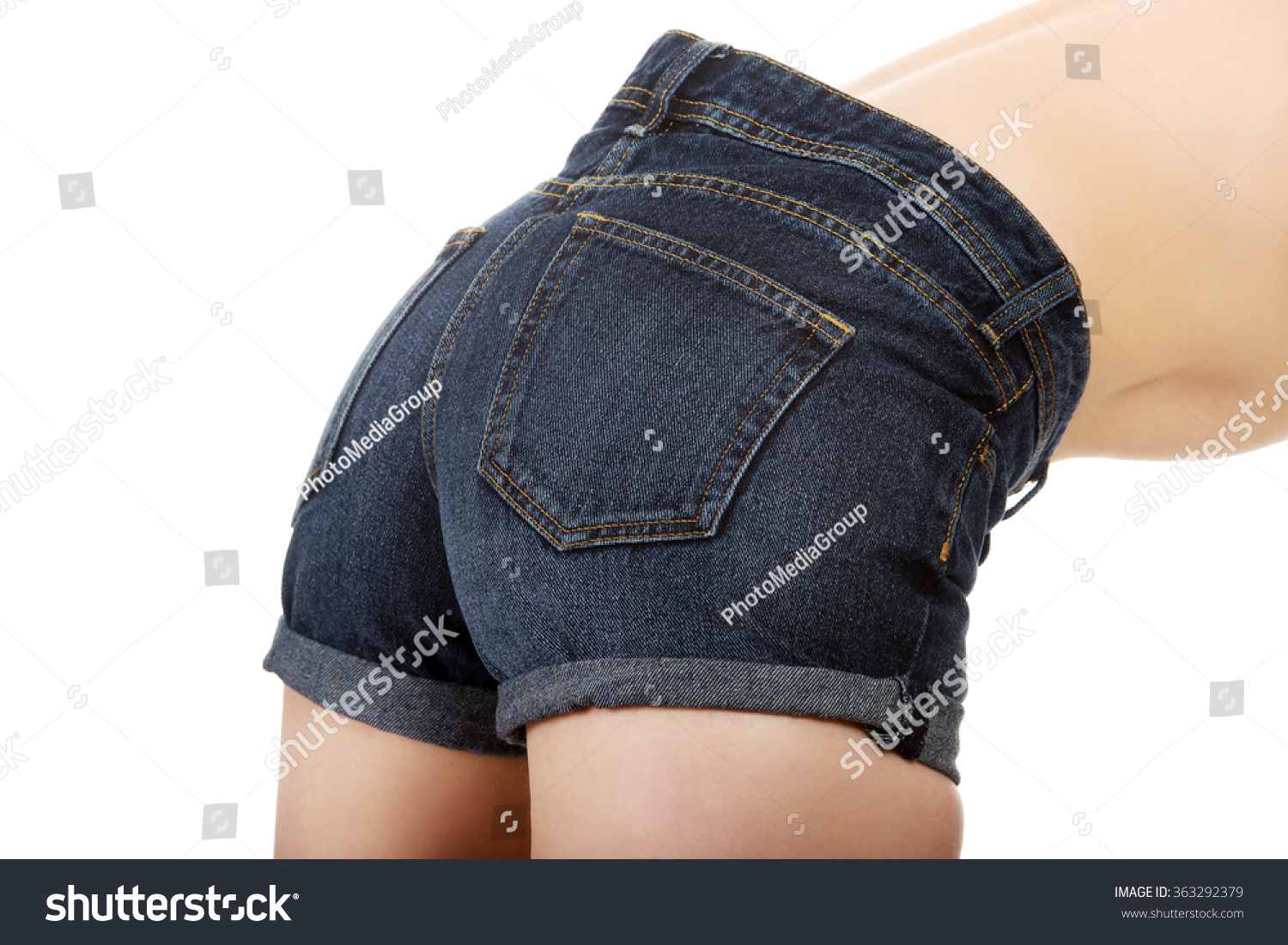 Sexy Woman Jeans Shorts Stock Photo 363292379 Shutterstock