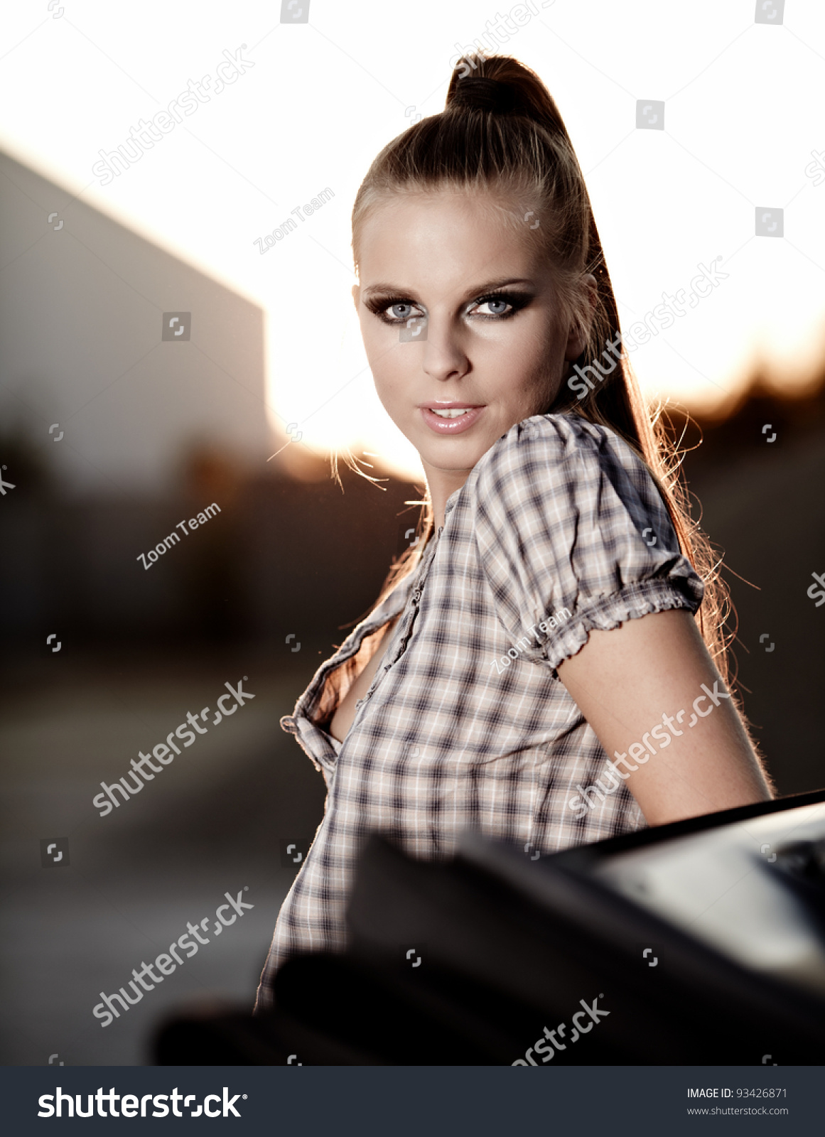 Sexy Woman Car Stock Photo 93426871 | Shutterstock