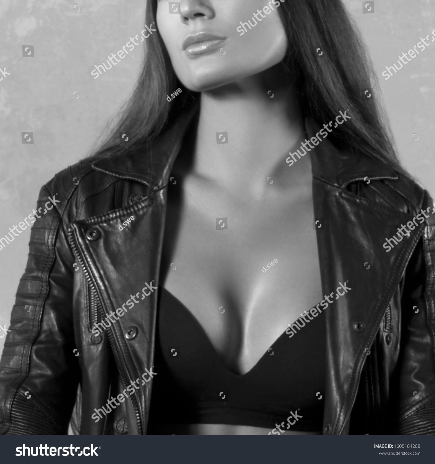 White black in erotic woman and photo trenchcoat For Black