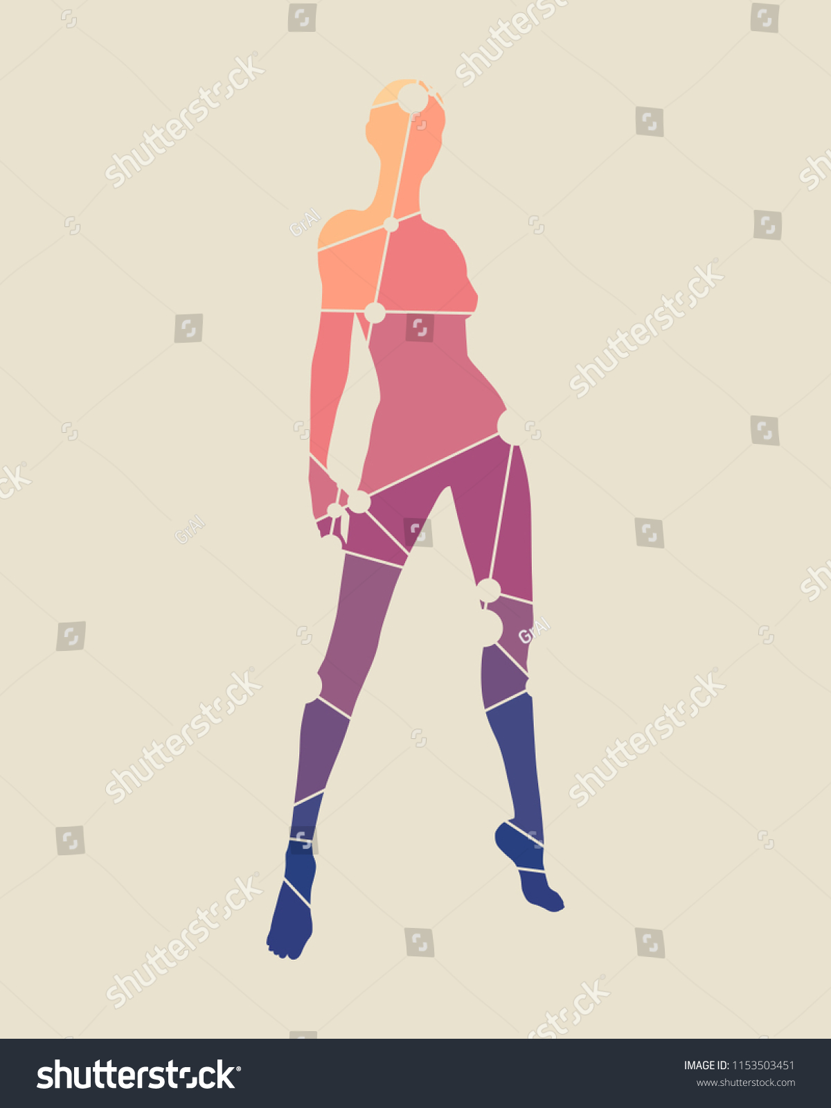 Sexy Women Silhouettes Female Figure Posing Stock Illustration 1153503451 Shutterstock 