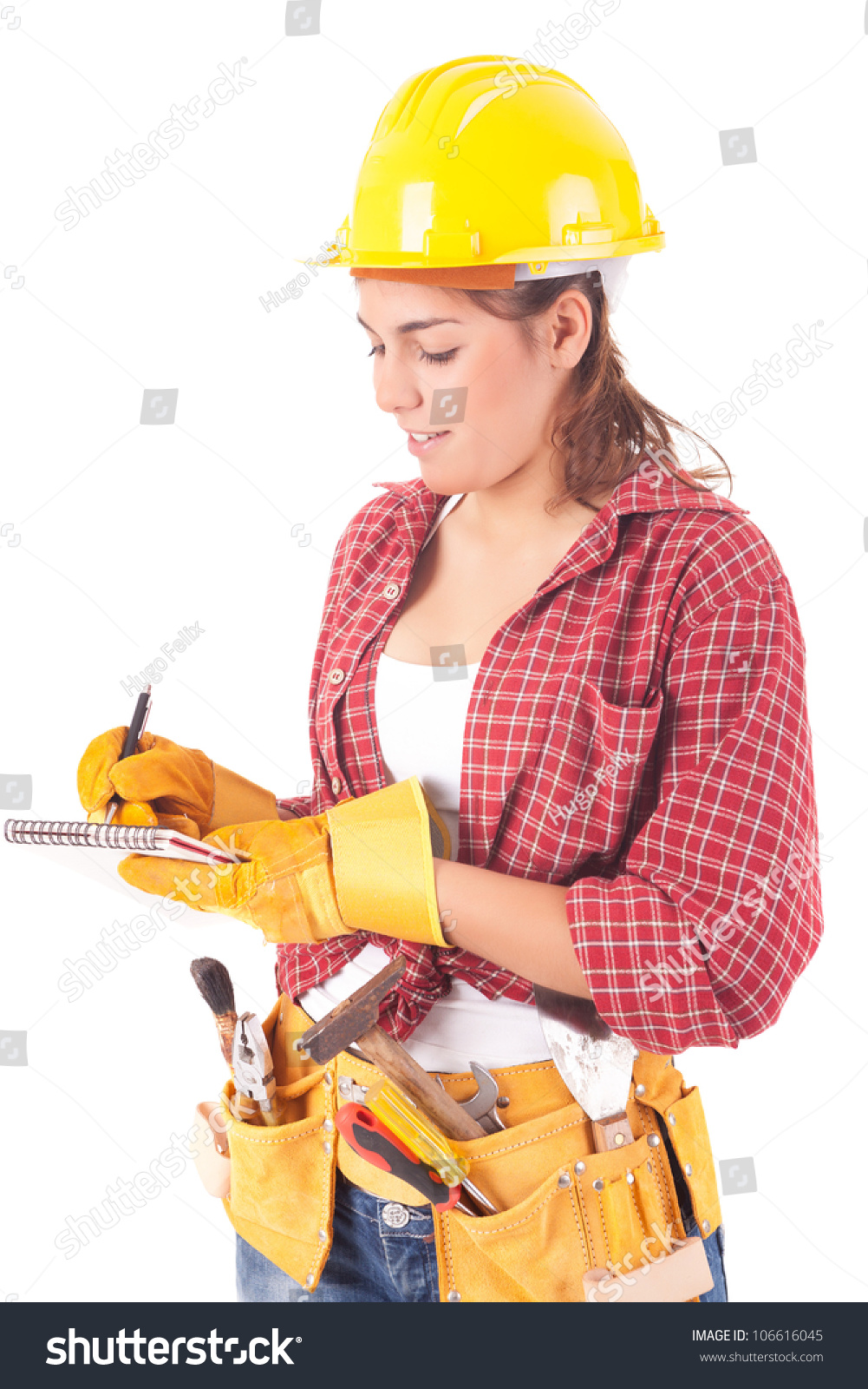 Sexy Young Woman Construction Worker Stock Photo 106616045 | Shutterstock