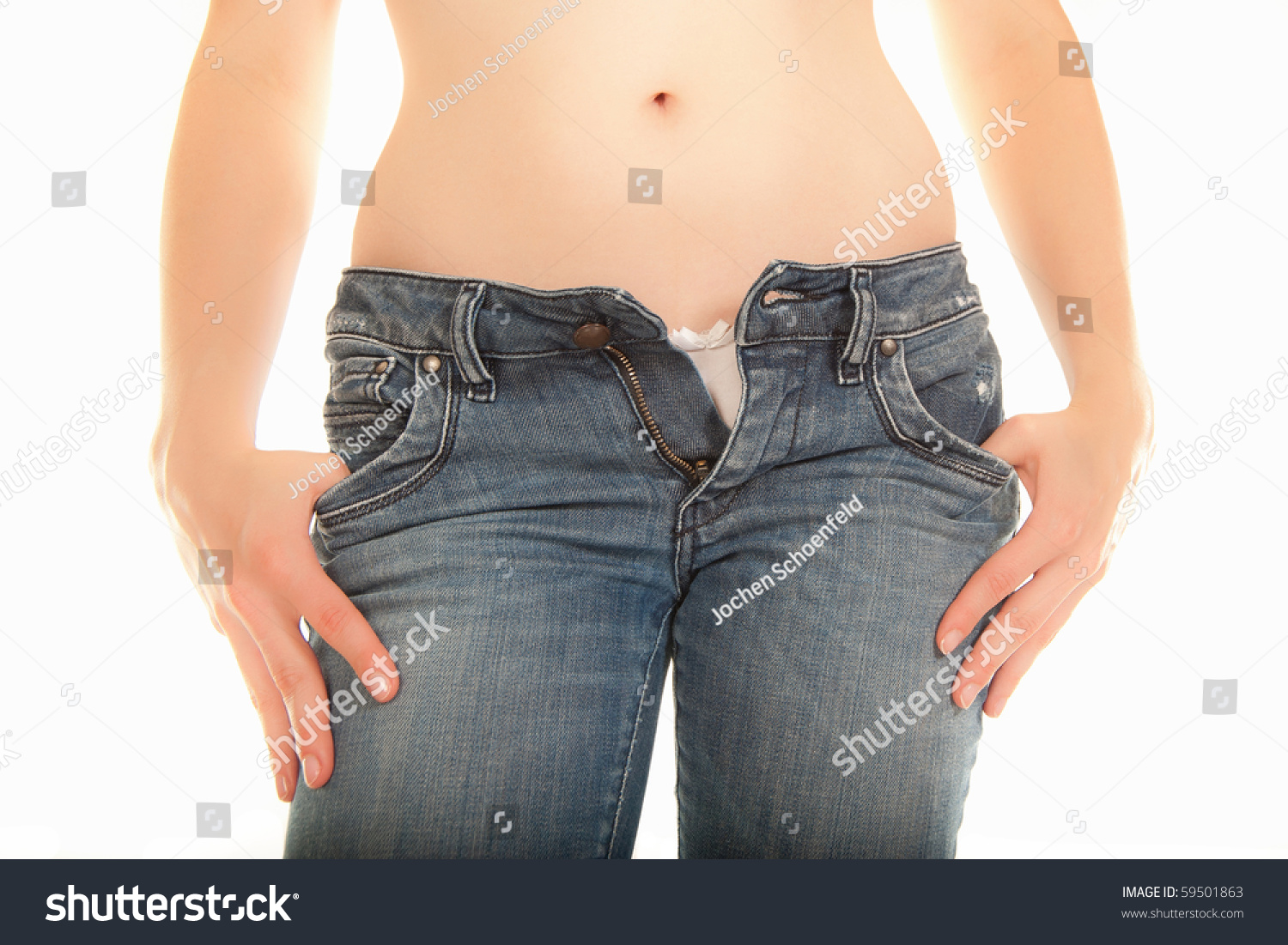 open jeans