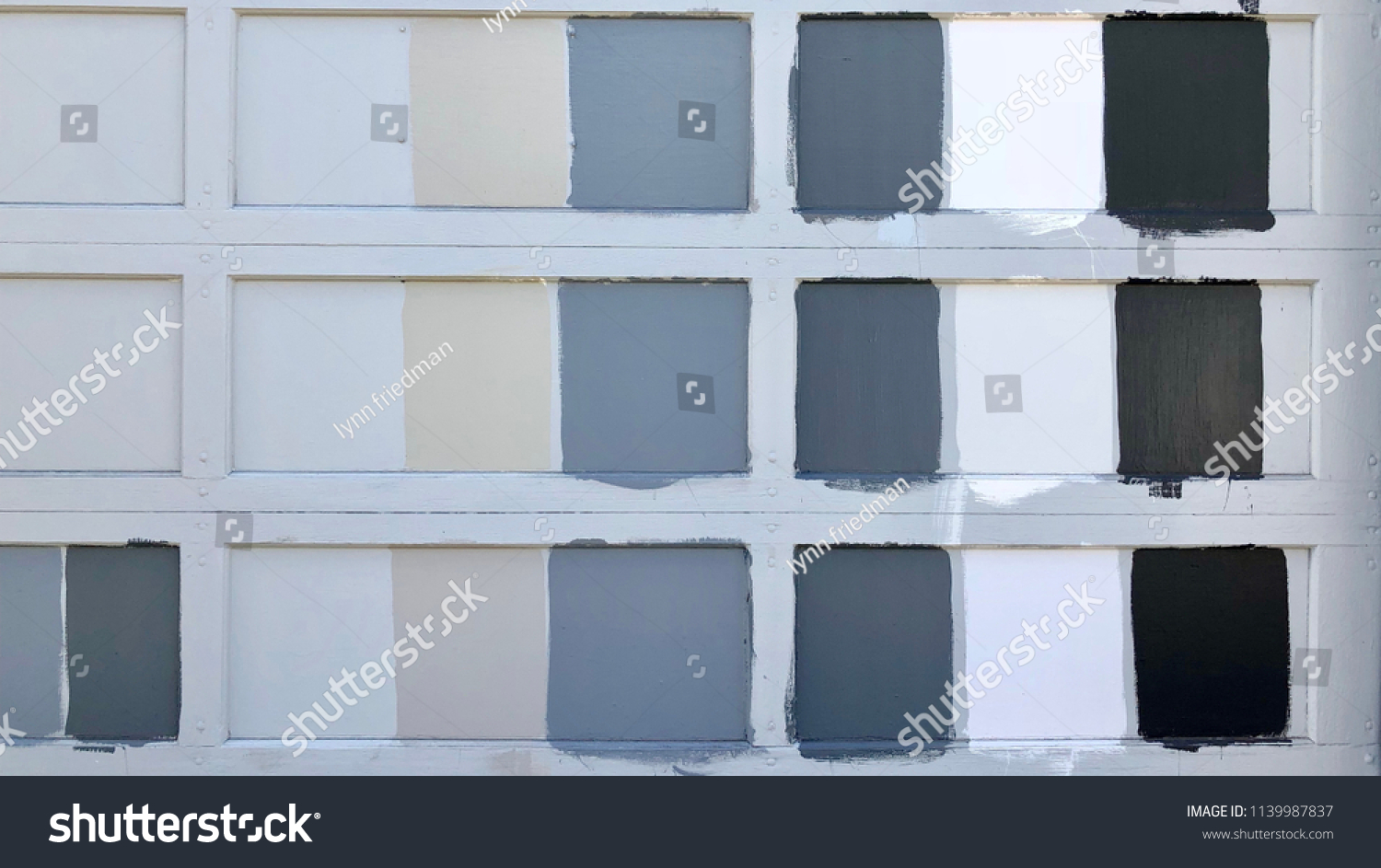 grey paint samples