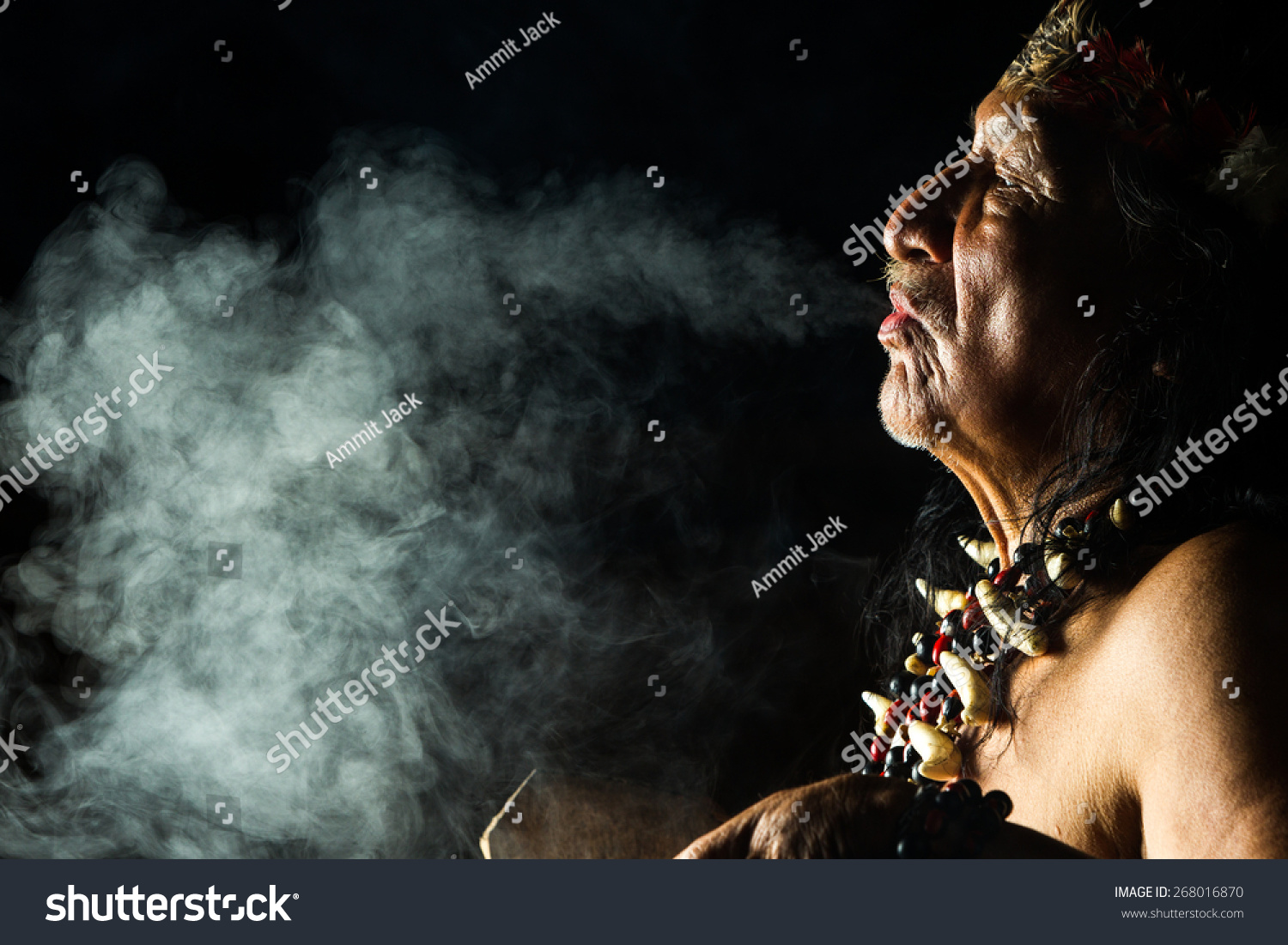 Shaman Ecuadorian Amazonia During Real Ayahuasca Stock Photo 268016870 ...