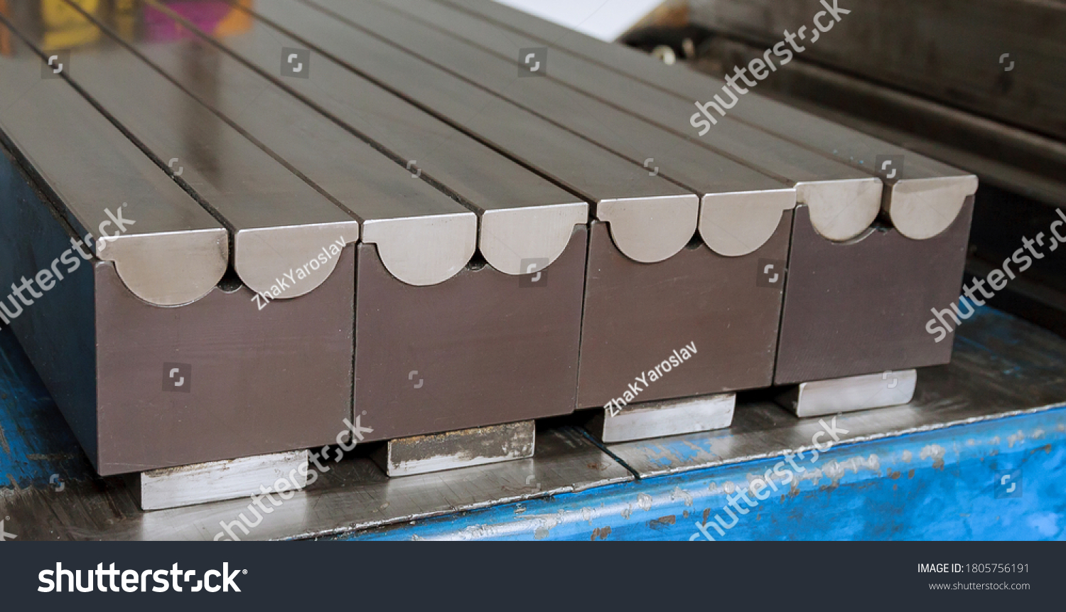 Stock Photo Sheet Metal Bending Tool And Equipment Bend Tools Press Brake Punch And Die 1805756191 