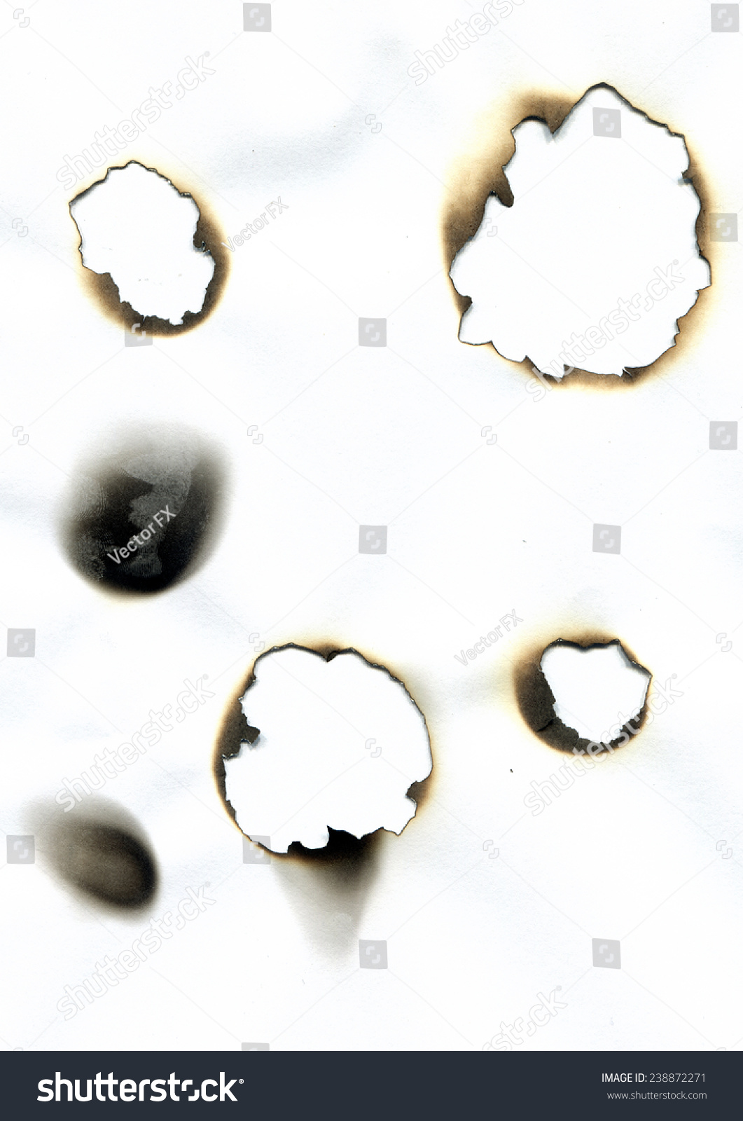 Sheet Paper Burnt Holes Burn Marks Stock Photo 238872271 - Shutterstock