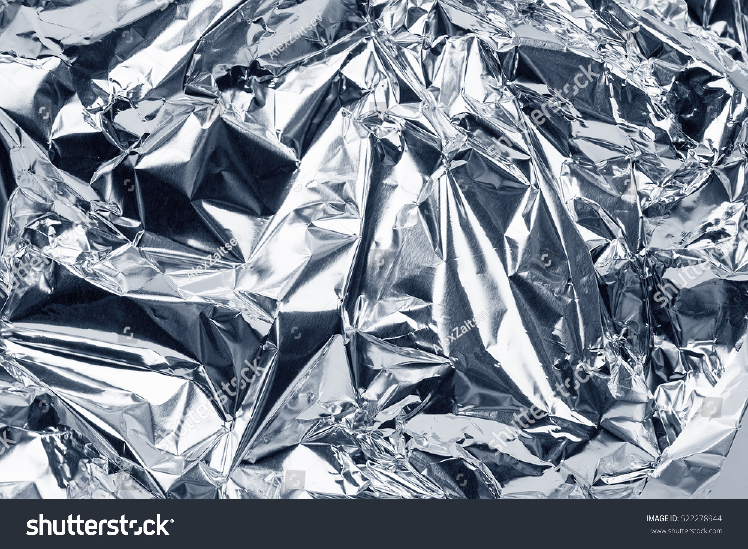 Sheet Silver Leaf Aluminum Foil Background Stock Image Download Now
