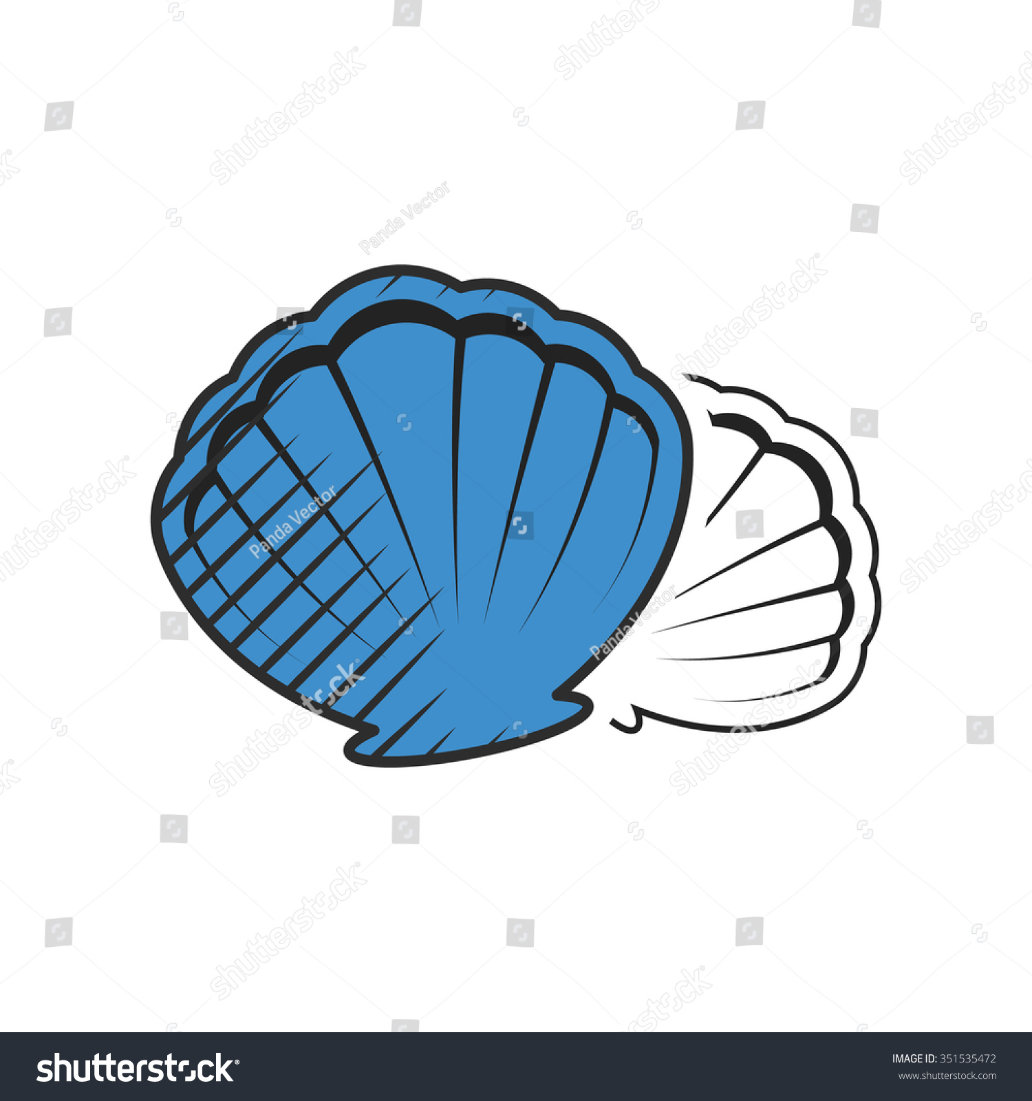 Shell Icon Stock Illustration 351535472