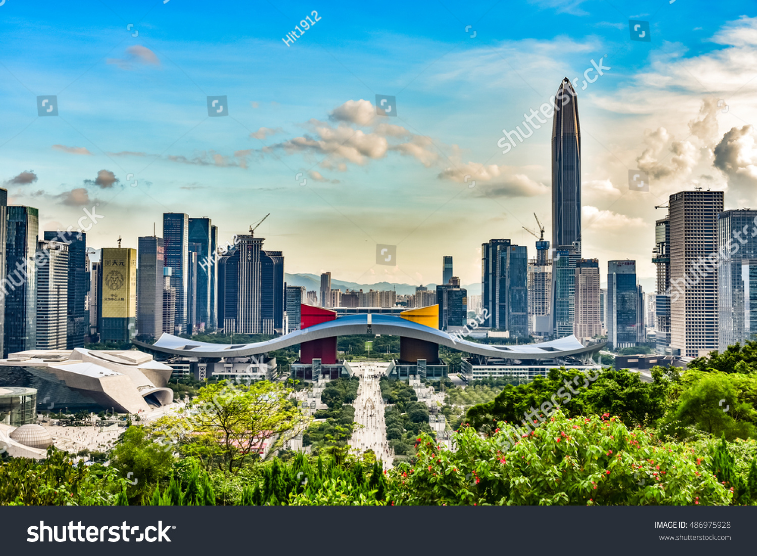 Shenzhen, China - September, 2016 : Cityscape Of Shenzhen, China ...