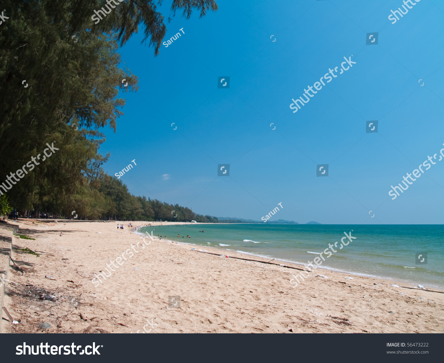 Shining Day At Laem Sadet Beach, Chanthaburi, Thailand Stock Photo ...