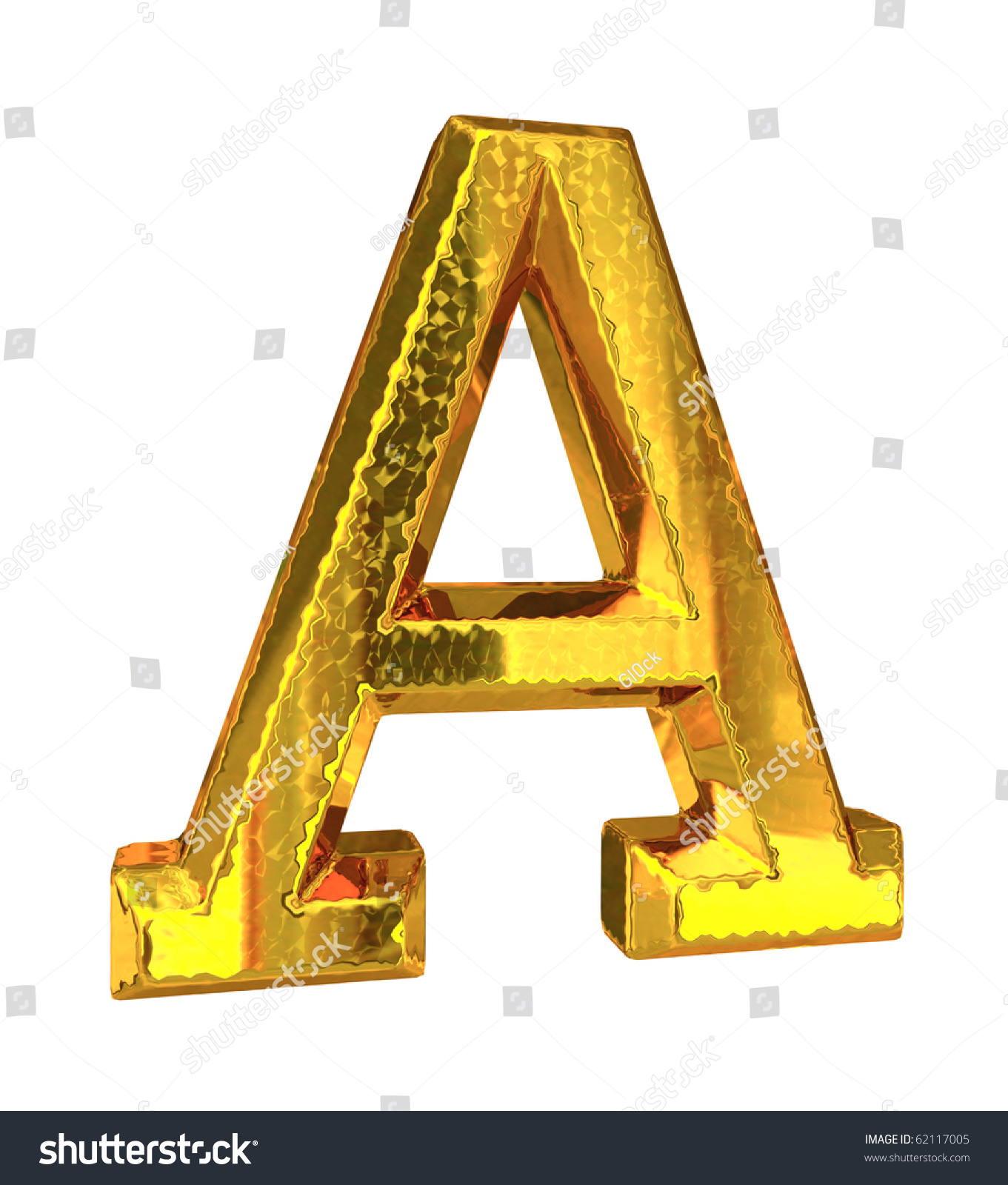 Shiny Gold Alphabet Stock Photo 62117005 : Shutterstock