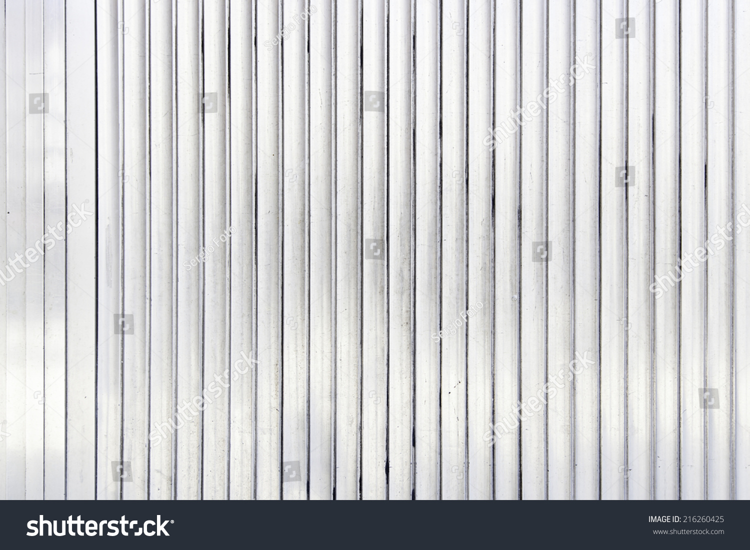Shiny Metallic Background Detail Wall Decorated Stock Photo 216260425