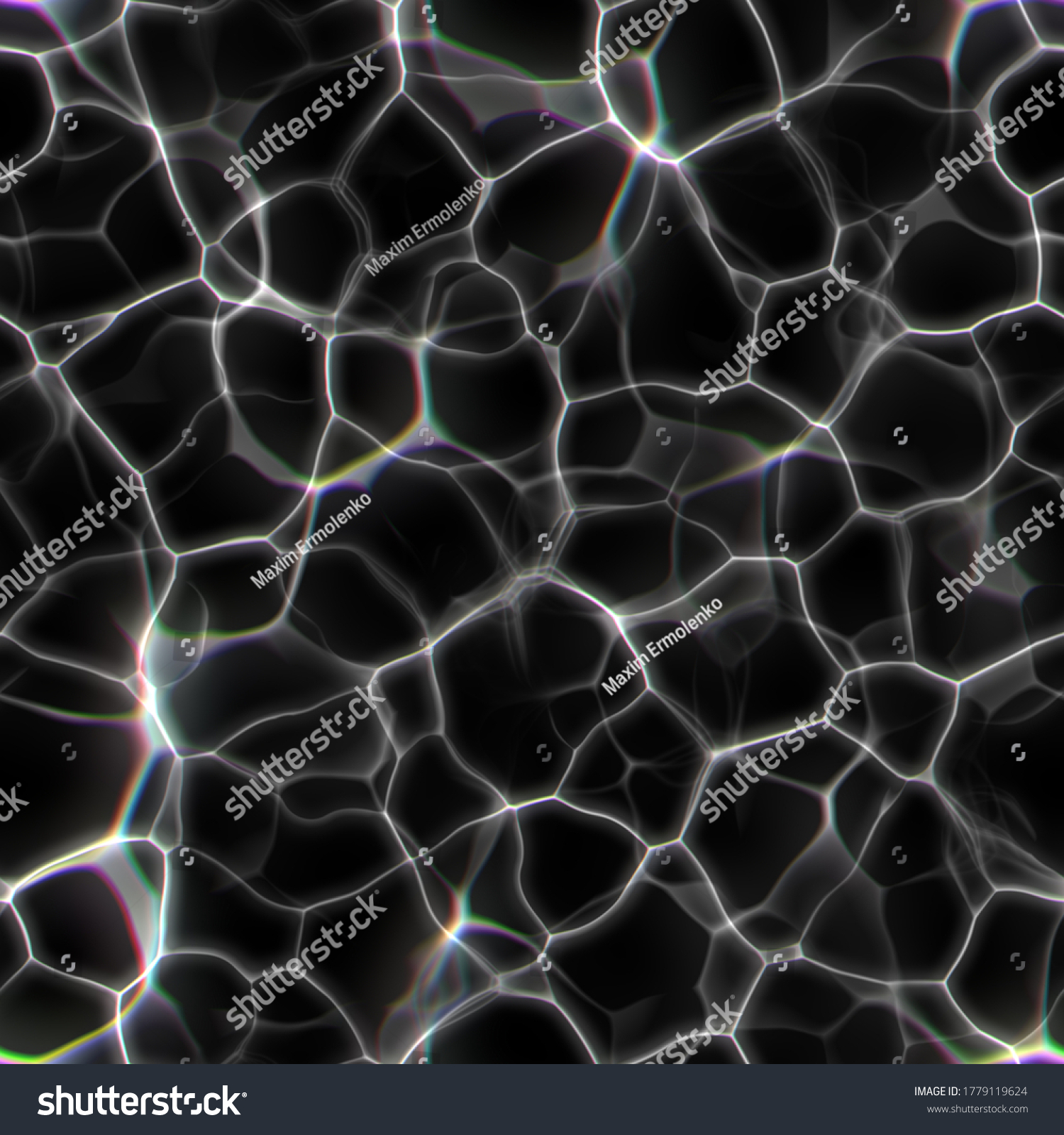 Shiny Rays Reflections Water Water Caustics Stock Illustration 