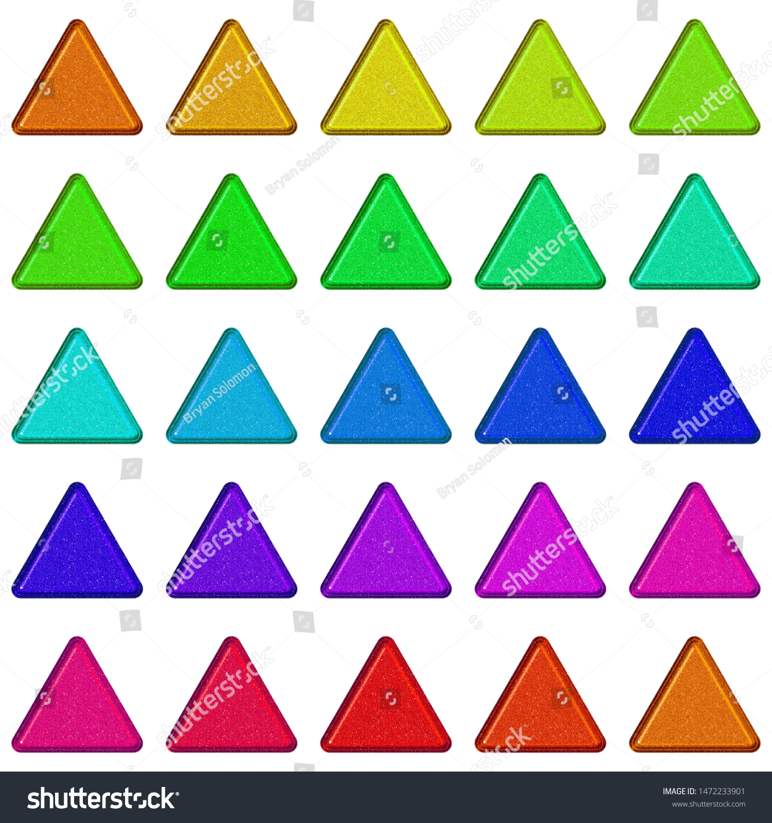 Triangle with multiple colors