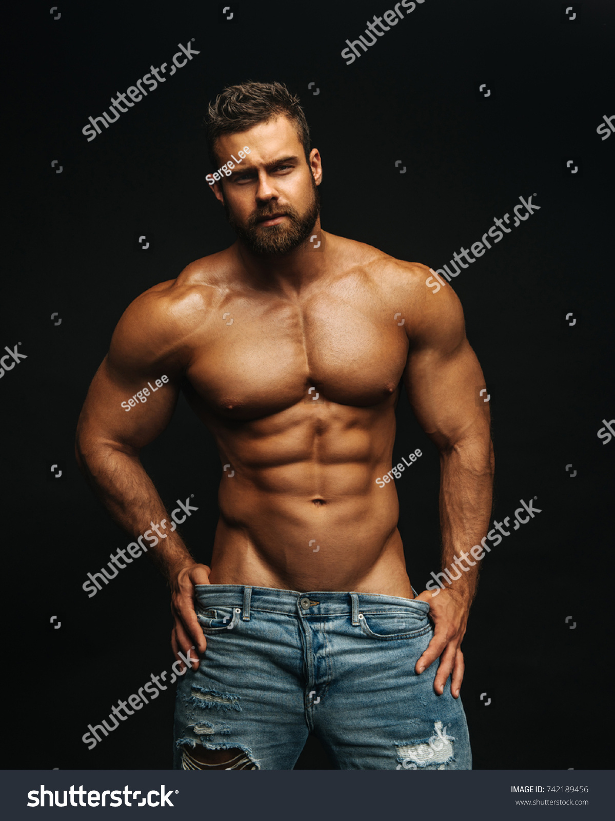 Shirtless Fitness Model Konstantin Kamynin On Stock Photo Edit Now
