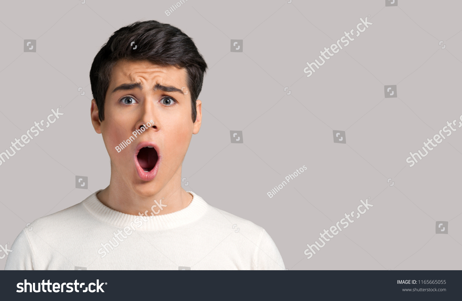 Shocked Face Man Stock Photo Shutterstock