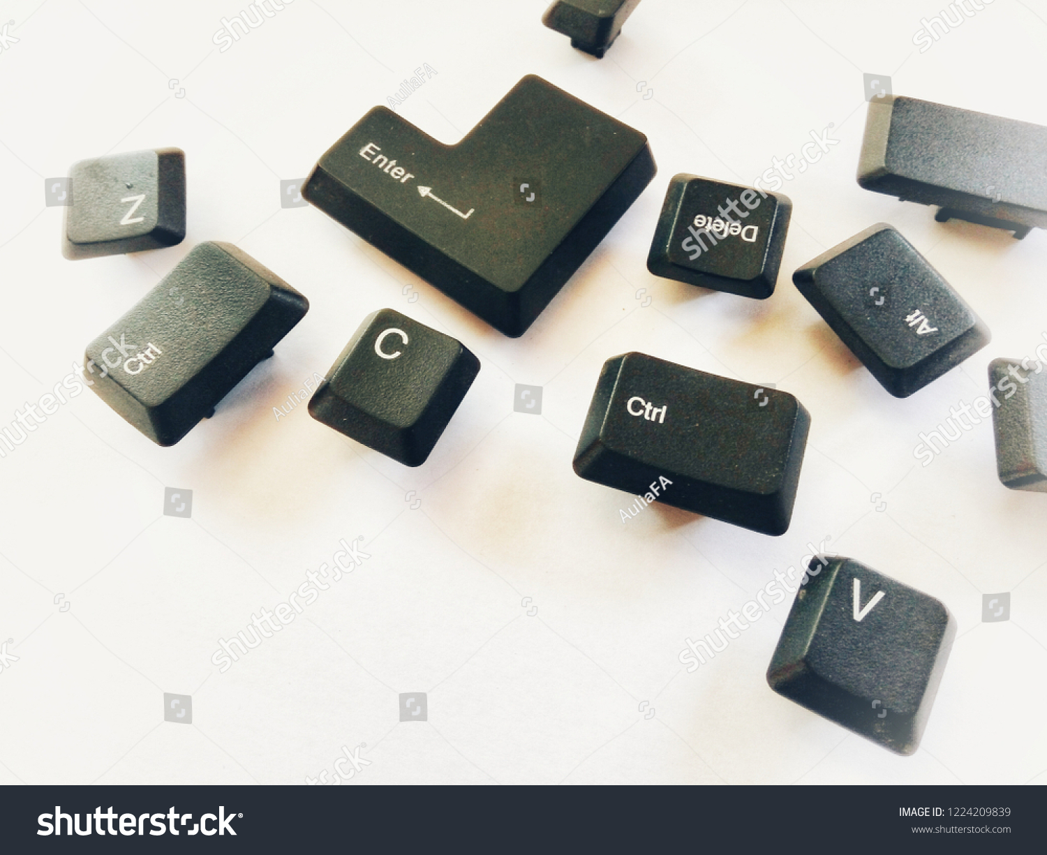 Shortcut Keyboard Buttons Enter Ctrl Shift Stock Photo 1224209839