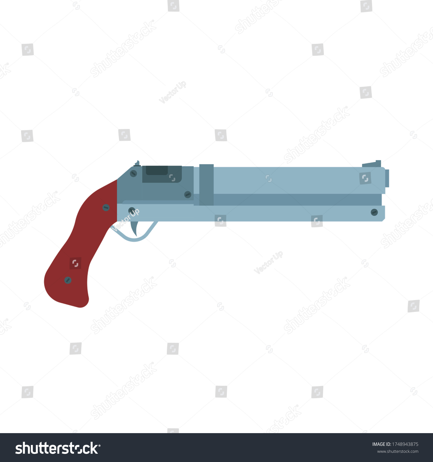 Shotgun Illustration Rifel Icon Hunting Gun Stock Illustration ...