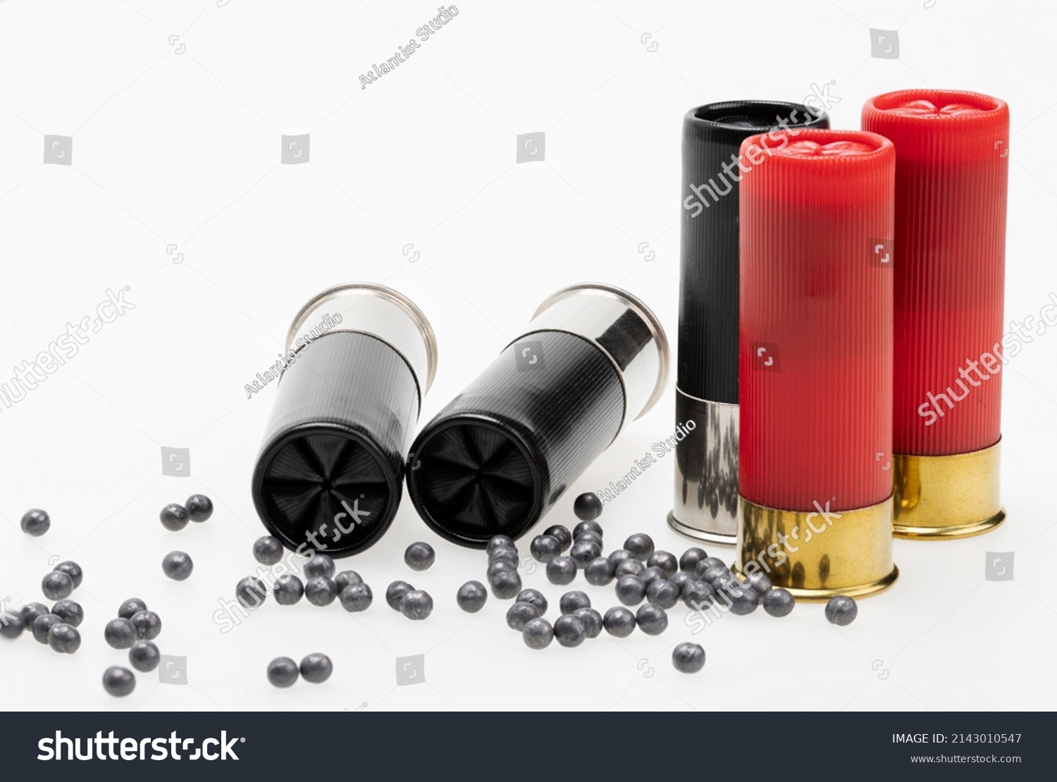 Shotgun Shell Ammunition Lead Pellets On Stock Photo 2143010547 ...