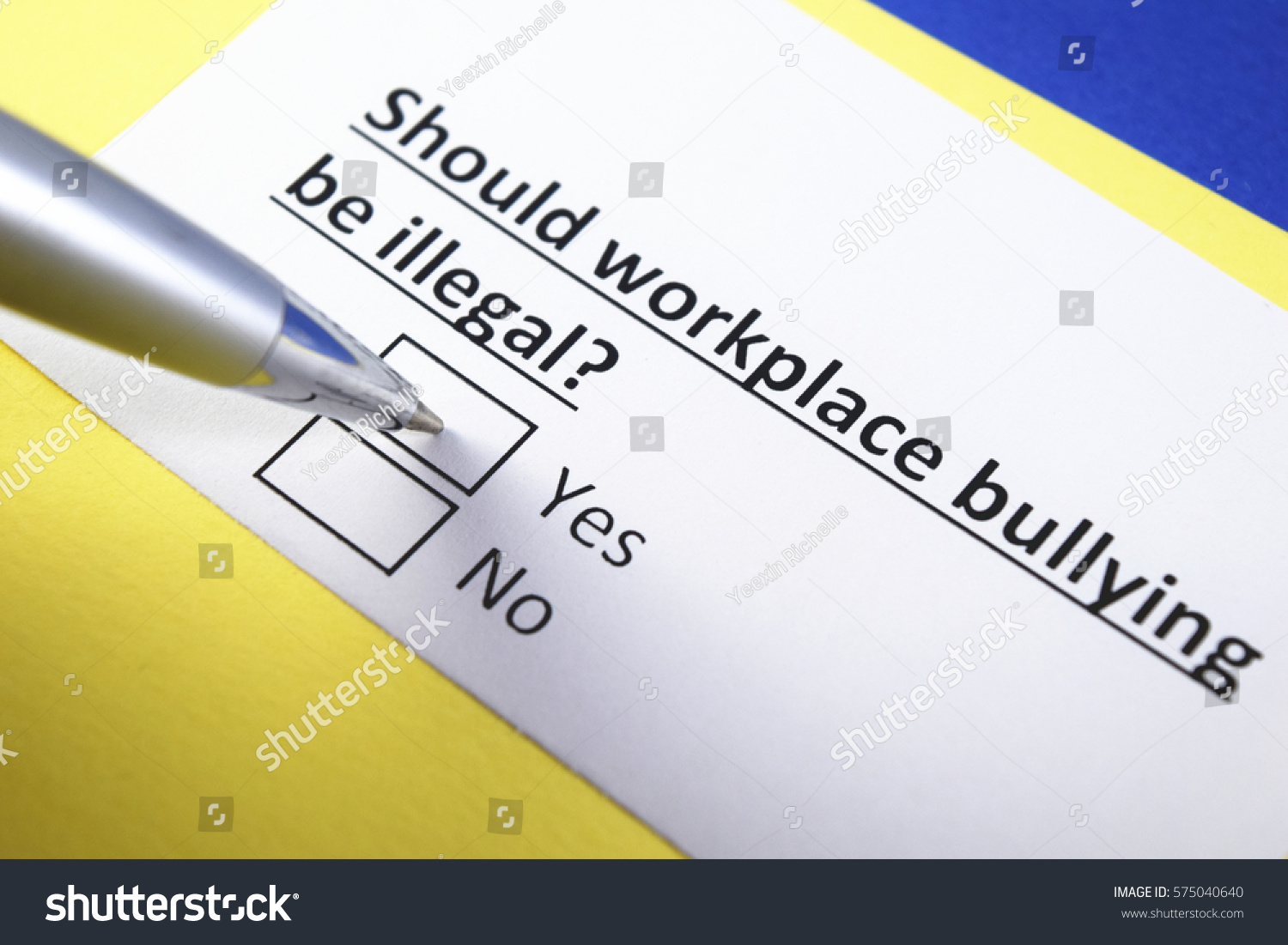 Should work place bullying be illegal? yes or no