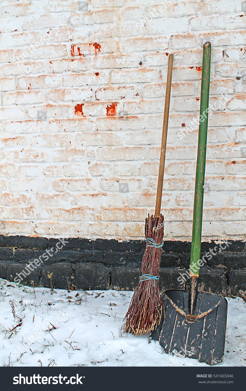 shovel and broom