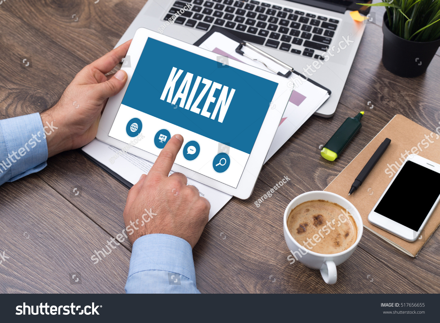 Showing Kaizen Screen Stock Photo 517656655 - Shutterstock