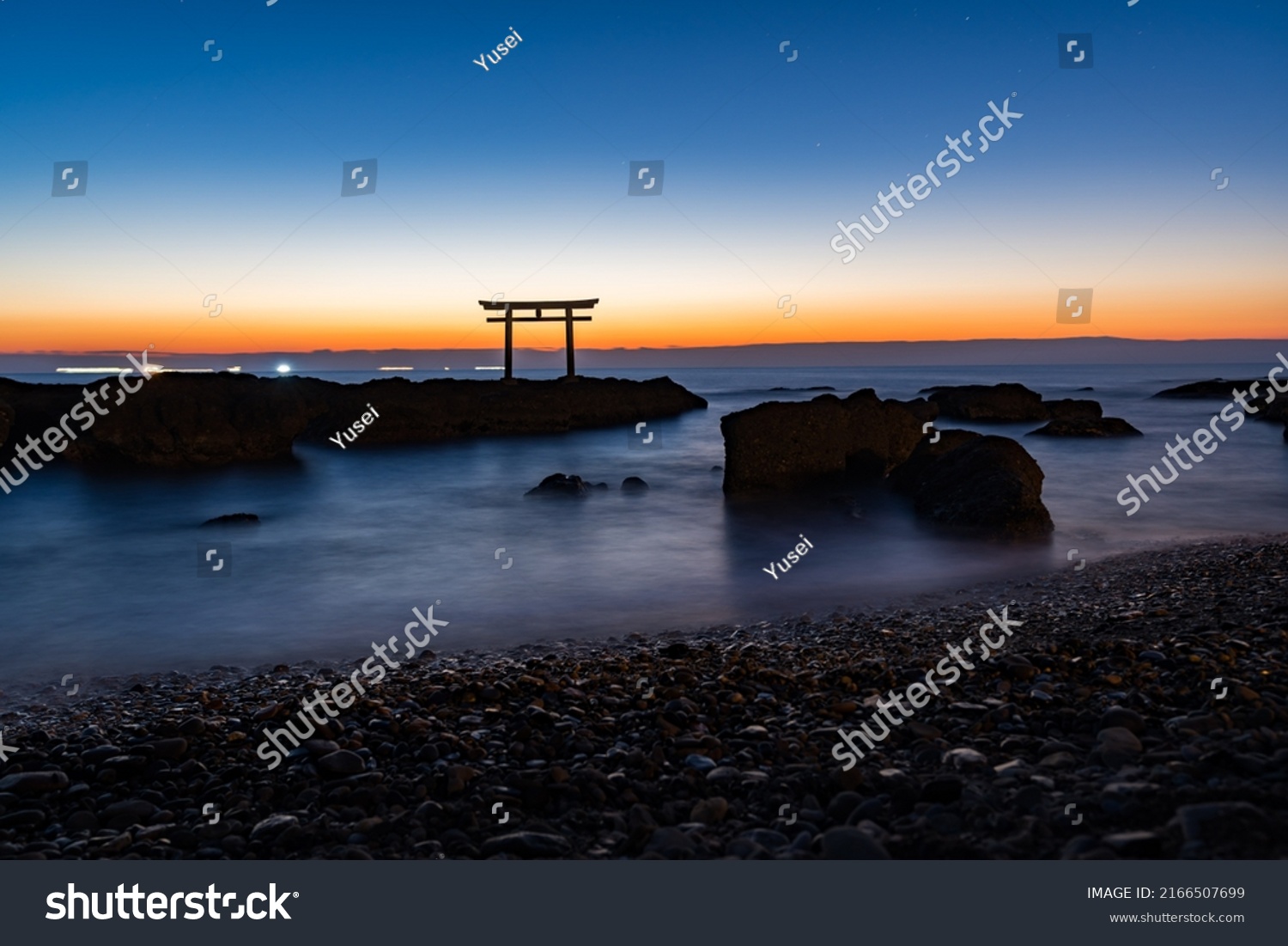 Shrine Oarai Coast Ibaraki Japan Stock Photo 2166507699 | Shutterstock