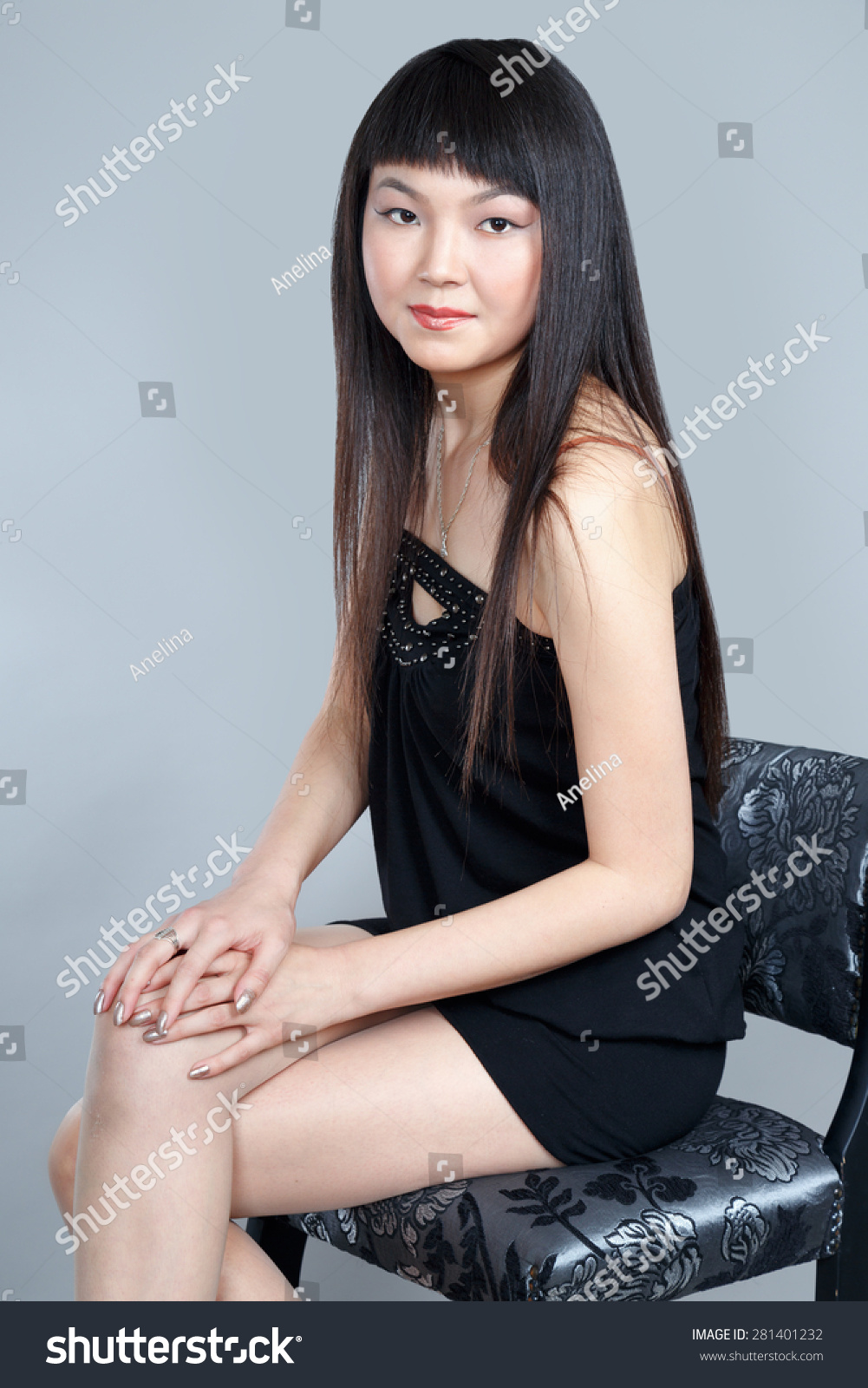 Asian girl shy 