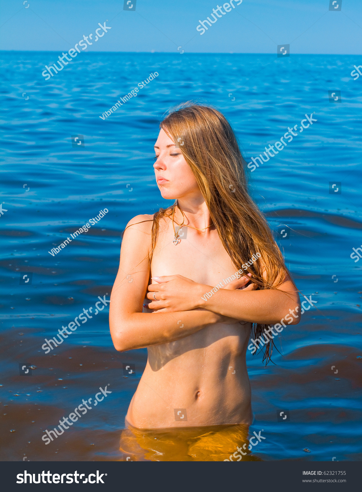 Timid Nude Beach Girl