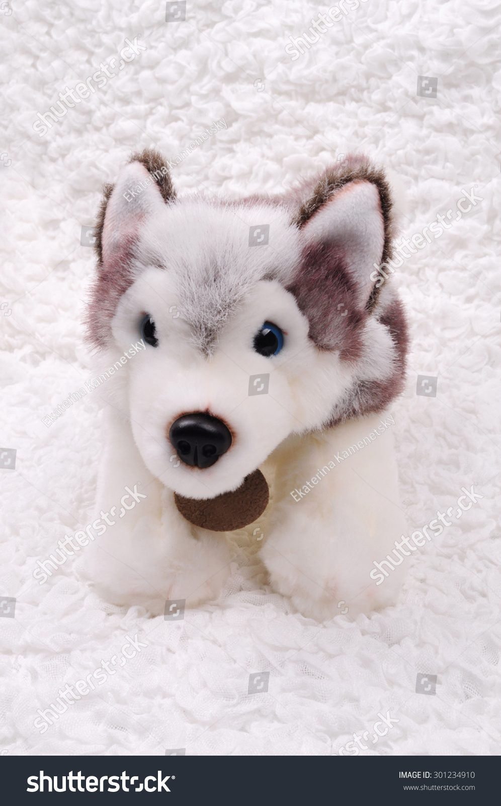 husky puppy stuffed toy