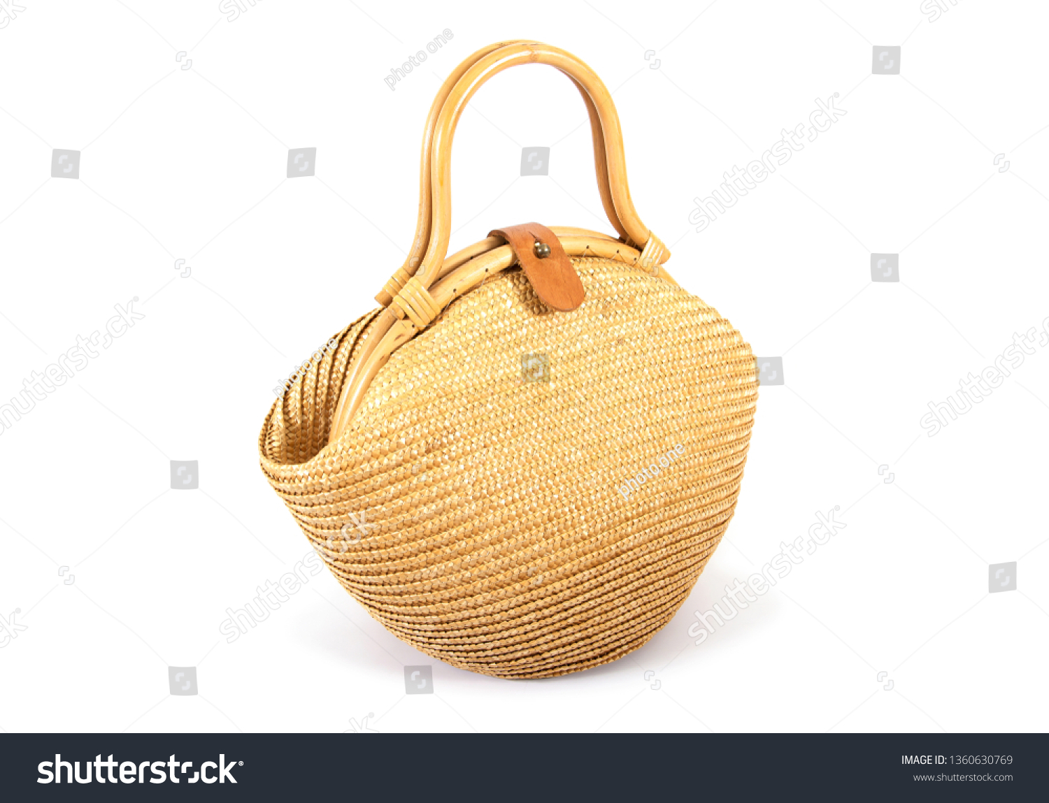 wicker side bag