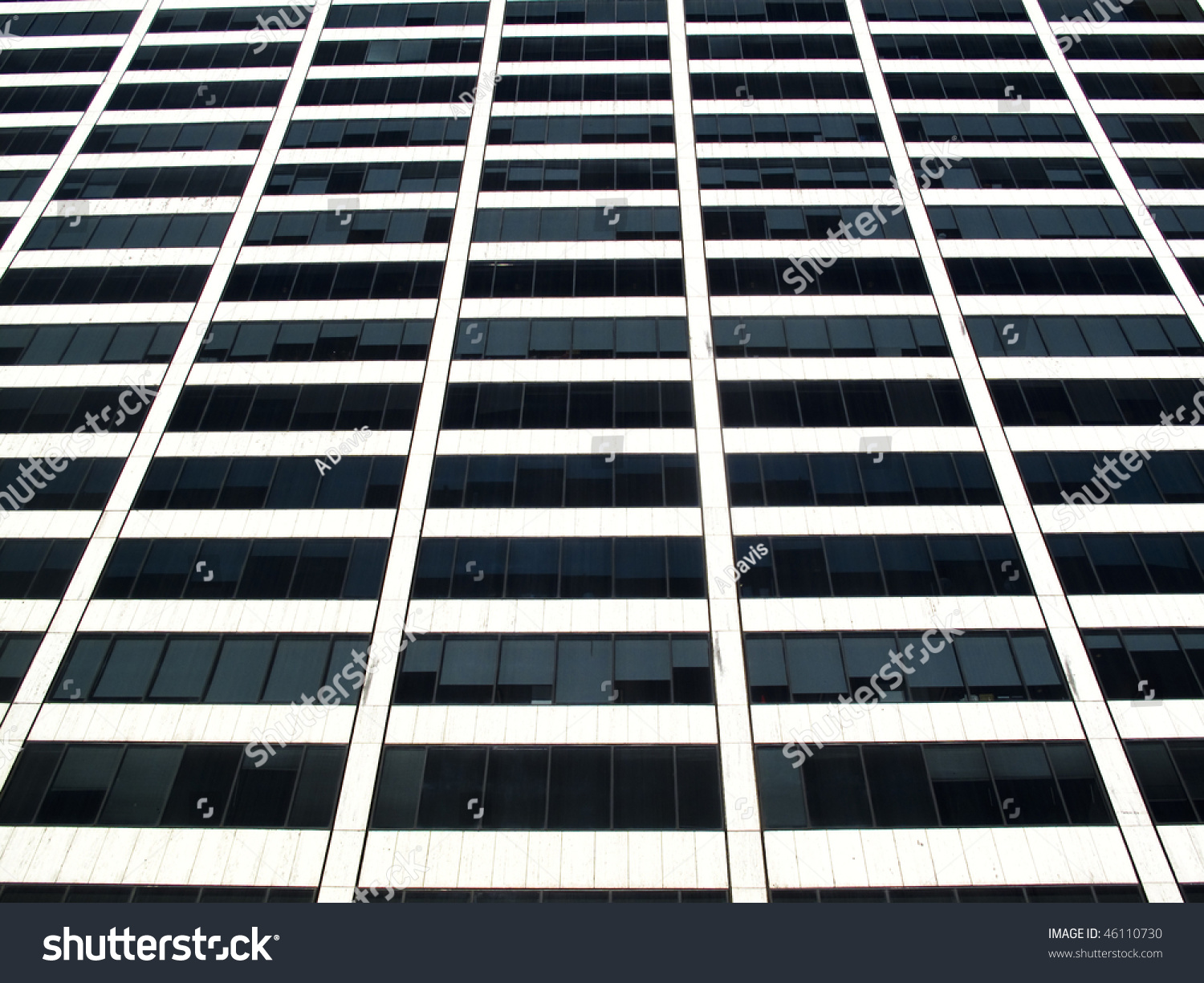 Side View Of A Modern City Skyscraper Stock Photo 46110730 : Shutterstock