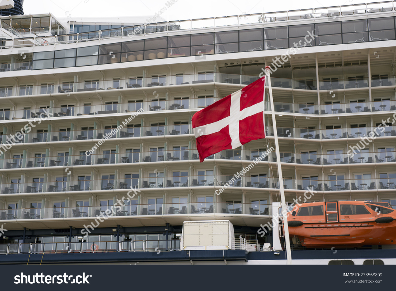 Side View Cabins On Cruise Liner Stock Photo Edit Now 278568809