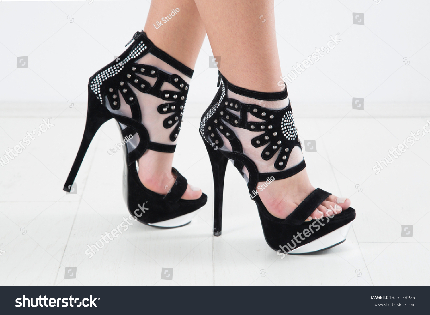 heels with metal studs