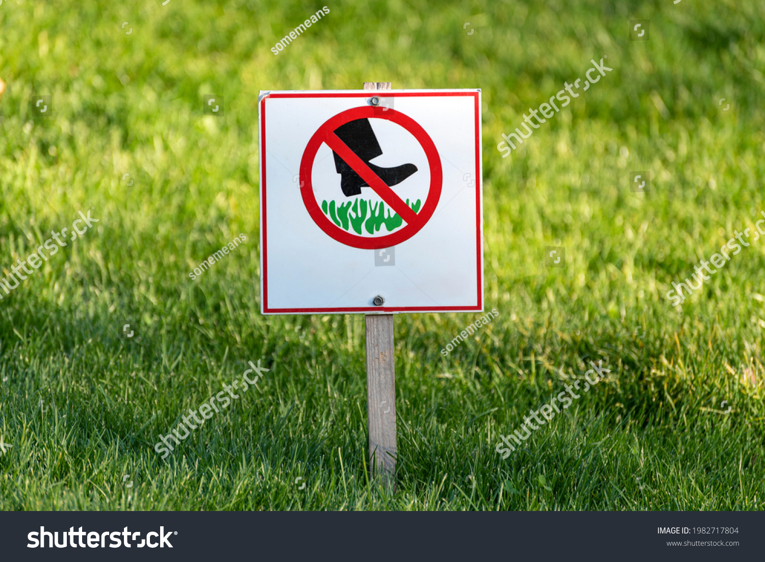 375 Do Not Step On The Grass 图片 库存照片和矢量图 Shutterstock