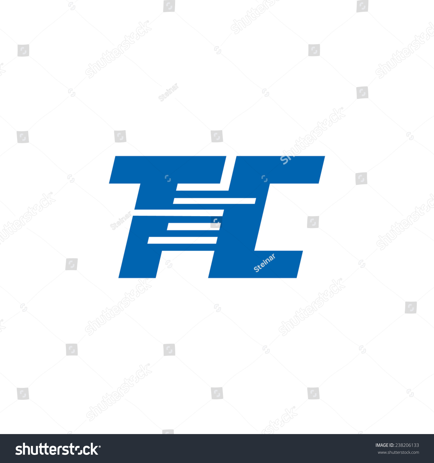 Sign Letter T C Branding Identity Stock Illustration 238206133 ...