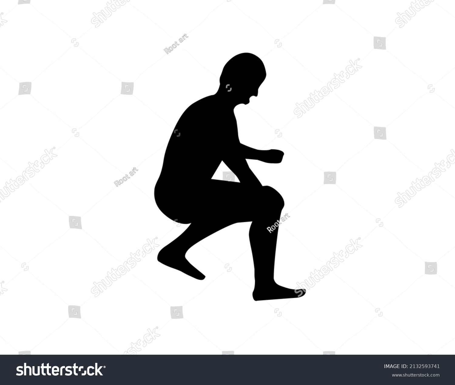 Silhouette Icon Simple Jumping Icon White Stock Illustration 2132593741 ...