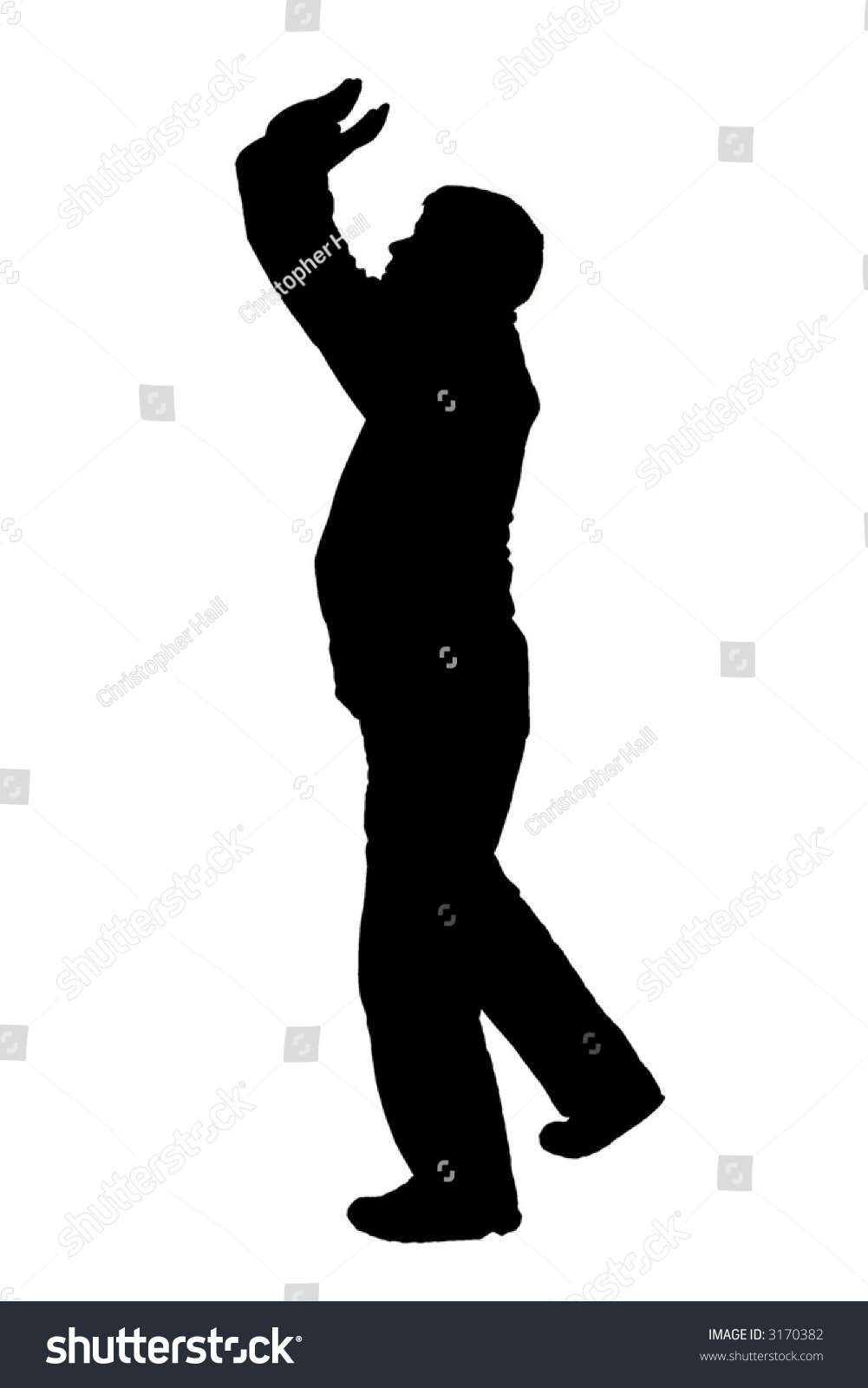 Silhouette Casual Man Stock Illustration 3170382 - Shutterstock